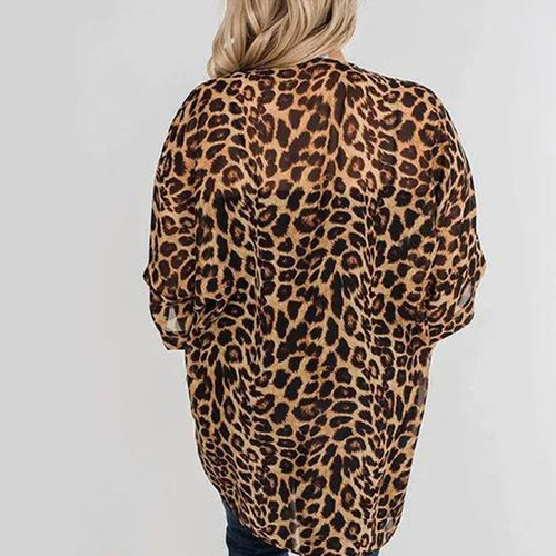 Kimono Con Estampado Playa Cárdigan De Gasa Para Mujer
