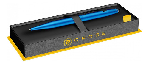 Boligrafo Cross Tech 2 Azul Satinado Lapicera En Estuche