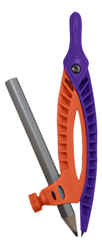 Compas Pizzini Plástico Con Lápiz Escolar Niños Pk120 L Color