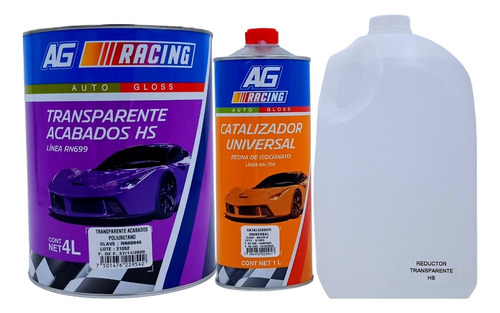 Kit Transparente Acabados Hs Rn699 (racing) 4 Lts