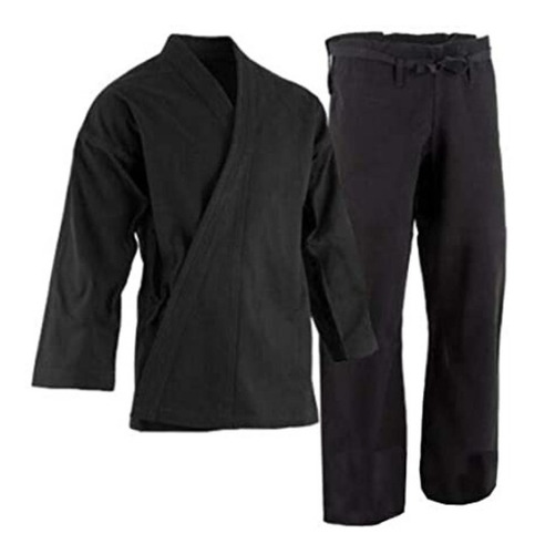 Uniforme De Karate Negro 16 Oz Banzai, Tallas 000 A 9