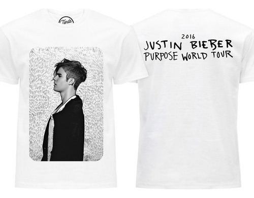 Playera Justin Bieber Purpose World Tour T-shirt