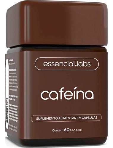 CAFEÍNA 100% PURA 200mg por Cápsula - 60 Cápsulas - Termogênico com Fórmula Concentrada para a Máxima Absorção
