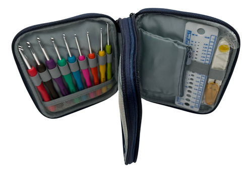 Set De Crochet Hemmel 72 Piezas Con Accesorios Y Estuche