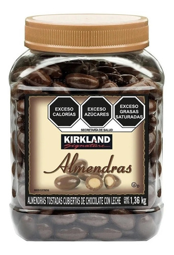 Almendras Cubiertas De Chocolate Con Leche Kirkland 1.36 Kg 