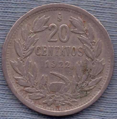 Chile 20 Centavos 1922 *