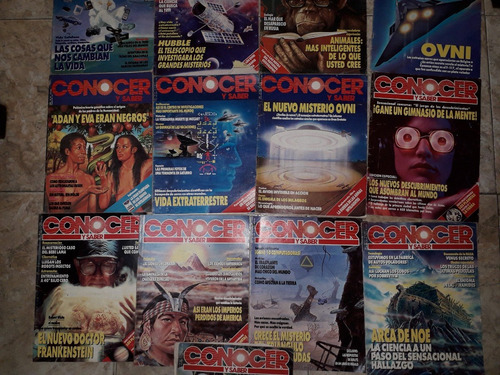 Lote Por 17 Revistas Conocer Y Saber De La Decada 80/90 (Usado)