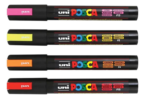 Posca Pc-5m Unidad  ( Colores Fluorescentes ) 