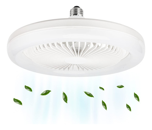 Ventilador De Techo Cerrado Con Luz Led, 25.4 Cm, Blanco Frí