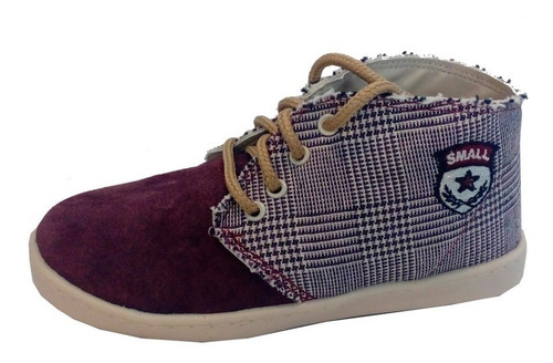 Imagen 3 de 10 de Zapatillas Botitas Niños Marca Small Modelo Nilsen (0836)