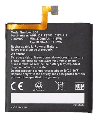 Batería Caterpillar S60 Cat S 60 y kit de herramientas de repuesto