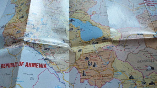 Mapa Armenia + 5 Diarios 2015 Holocausto + Exterminio 1915