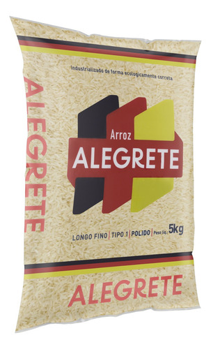Arroz Polido Tipo 1 Alegrete Pacote 5kg