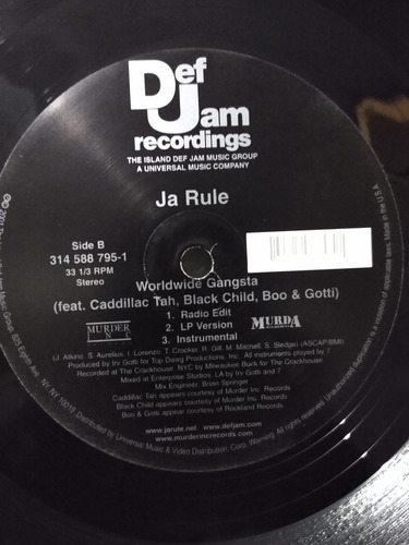 Ja Rule - Always On Time / Worldwide Gangsta (single)