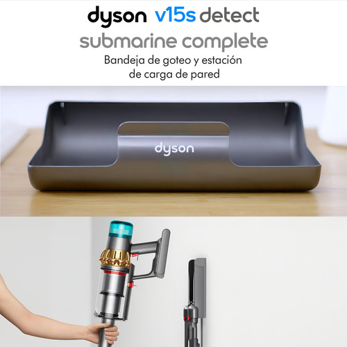 Dyson V15s detecta aspirador de pó úmido e seco submarino