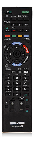 Reemplazo De Control Remoto Negro Para Televisor Sony Rm-ed0