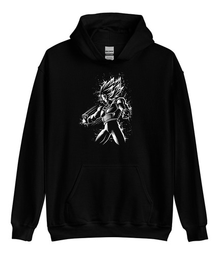 Sudadera Anime Dragon Ball Z Vegeta Silueta Lanzando Kameham