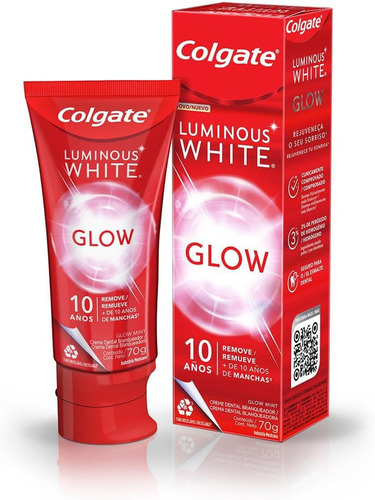 Creme dental clareador Colgate Luminous White Glow 70g