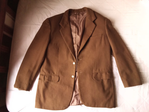 Abrigo Blazer Color Chocolate Hecho A La Medida Talla 36