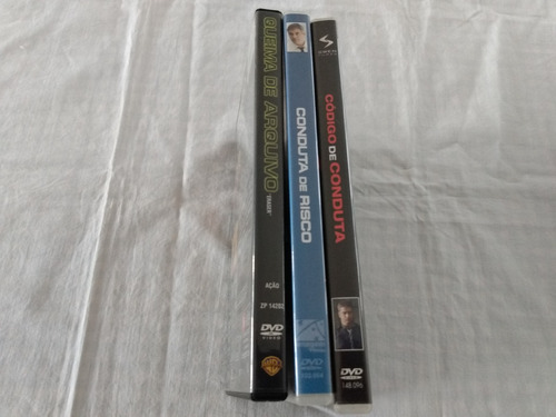3 Dvd Conduta De Risco+ Queima De Arquivo+ Código De Conduta