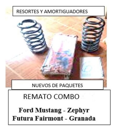 Combo Par De Amortiguadores Y Espirales Ford Futura, Zephir