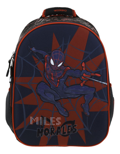 Mochila Chica Chenson Escolar Kinder Miles Morales Mm70290-3