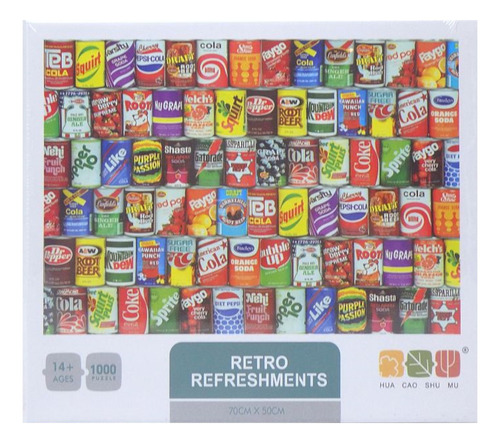 Rompecabezas 1000pcs Puzzle Retro Refreshments Fd1000269 12