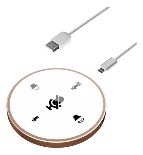 L Microfone De Viva-voz De Conferência Usb Desktop, Dourado