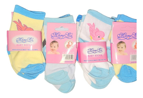 Pack 12 Pares Calcetines Largas Niño 8 A 18 Meses