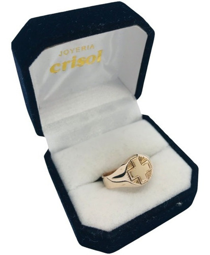 Anillo En Oro 9k Sello Enfermera (s60)