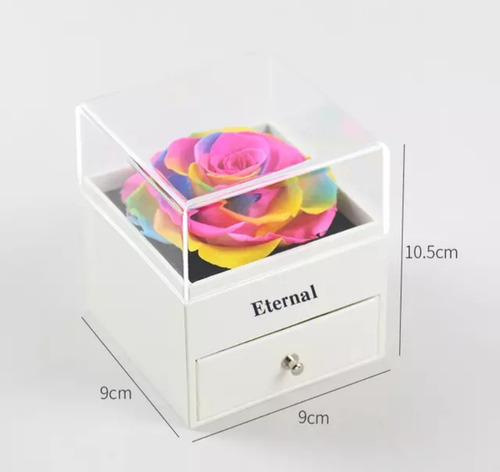 Imagen 2 de 4 de Rosa Natural Preservada Eternal , Regalo Joyero , Dia Madre