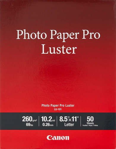 Papel Fotográfico Canon Lu-101 Luster A4 50 Folhas