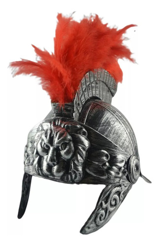 Casco Romano Vintage Con Casco Medieval, Disfraz Plateado