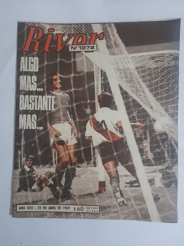 Revista River 1272 Moron 1 River 3 Campeonato 1969
