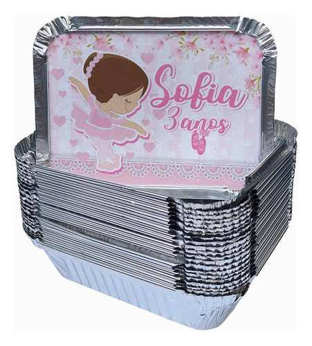 Kit C/ 60 Marmitinhas Personalizadas Para Festa 220gr