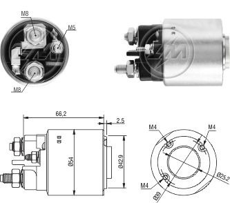 Solenoide Peugeot Citroen Tipo Valeo 594449