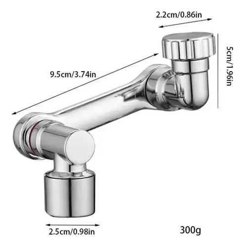 Extensor De Grifo Giratorio De 1080°, Brazo Robótico Abs, 2