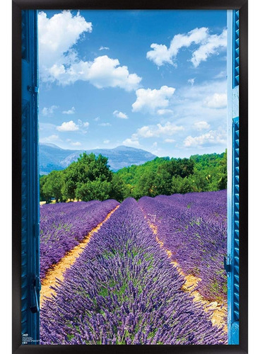 Trends International Lavender Field Wall Poster, 22.375  X 3