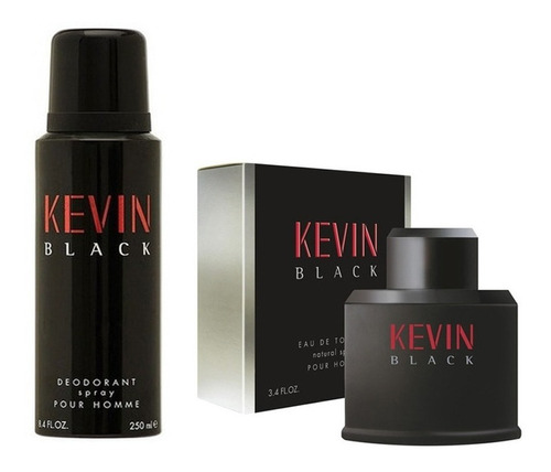 Combo Kevin Fragancia Black Desodorante + Perfume Hombre