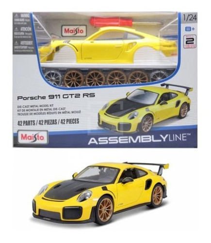 Porsche 911 Gt2 Rs - Kit Em Metal P/ Montar - 1/24 - Maisto