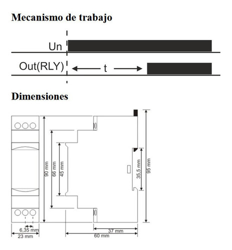 Timer Industrial Multirango Función On Delay 110vac 220vac
