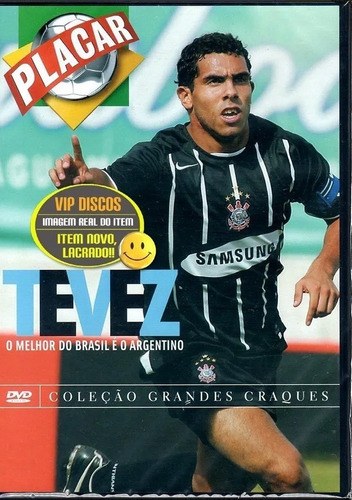 Dvd Tevez Coleção Grandes Craques Placar - Original Lacrado!