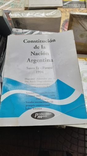 Constitución De La Nación Argentina Santa Fe Paraná H2