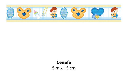 Cenefa Baby Boy Decorativa Con Adhesivo Contact