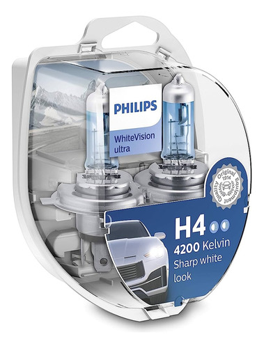 Kit Lamparas Crystal Vision Ultra Philips 2h4+2 W5w Europa