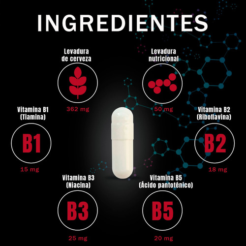 B Yeast Ultra | Complejo B Con Selenio | B1 B2 B3 B5 B6 B12
