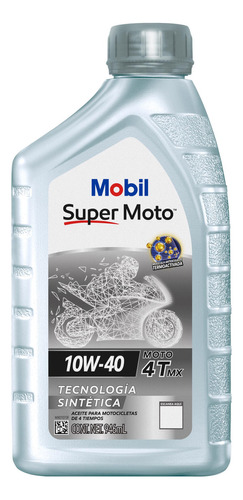 Mobil Super Moto 4t Mx 10w-40 Litro Mobil 127902