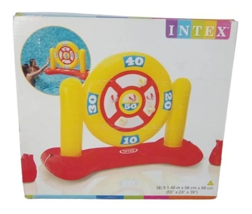 Imagen 5 de 5 de Juego Piscina Dardos Flotador Inflable 56509