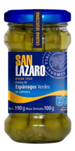 4 Pza Puntas De Espárragos Verdes San Lazaro 190 G