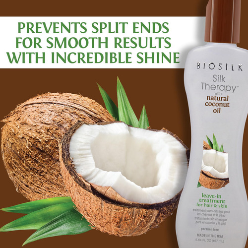 Tratamiento Sin Enjuague Silk Therapy Con Aceite De Coco Nat